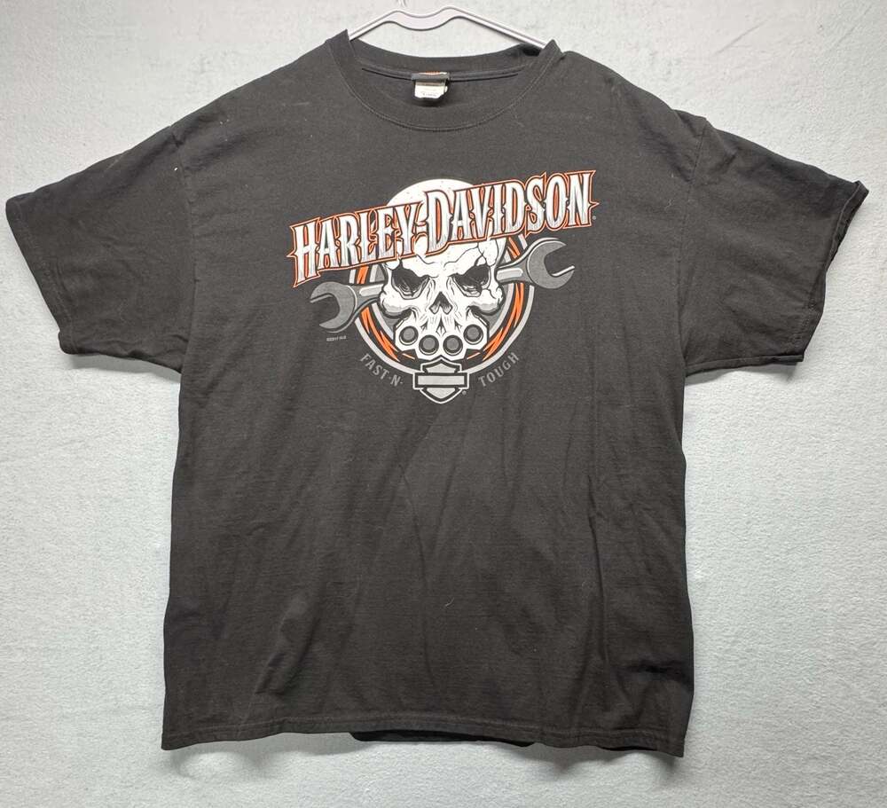 Harley-Davidson Los Cabos Cabo San Lucas Mexico Skull Fast-N-Tough T-Shirt XL